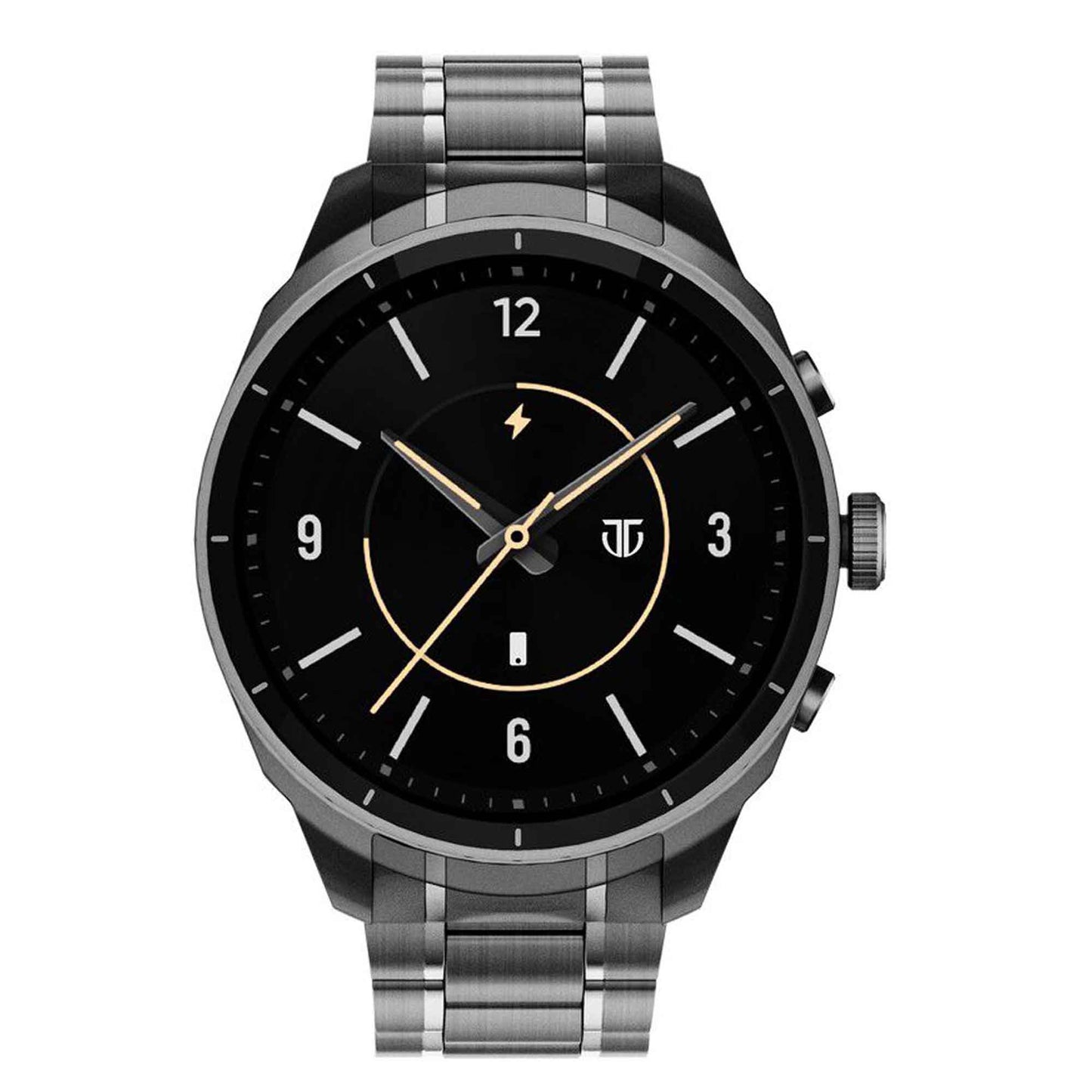 Titan Heritage Premium Smartwatch with All SS Design, 3.6 CM AMOLED Display, BT Calling, Advanced Chipset, Titan Health (90207NM01)