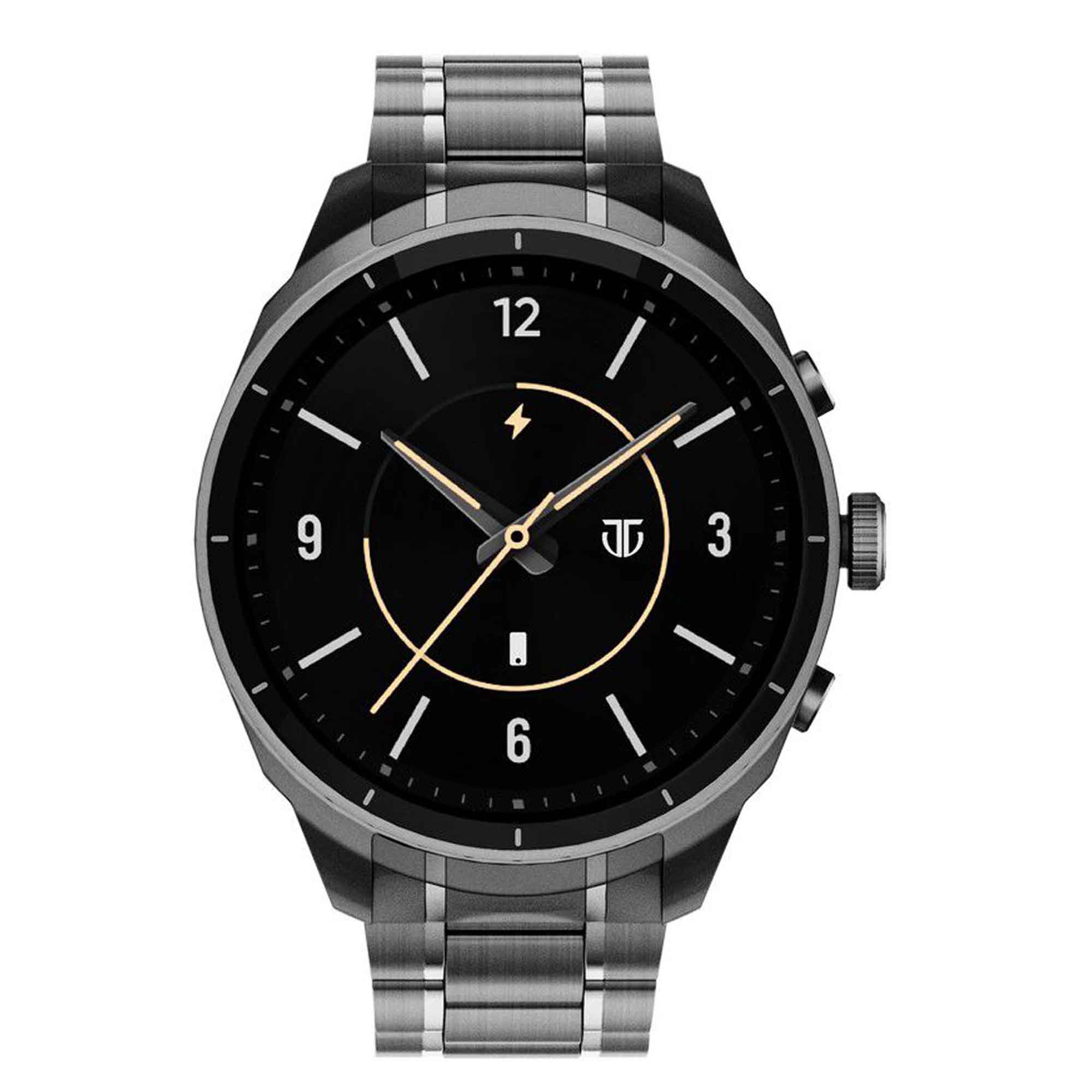 Titan Heritage Premium Smartwatch with All SS Design, 3.6 CM AMOLED Display, BT Calling, Advanced Chipset, Titan Health (90207NM01)