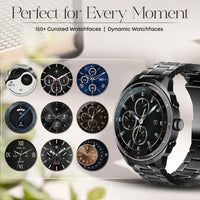 Titan Heritage Premium Smartwatch with All SS Design, 3.6 CM AMOLED Display, BT Calling, Advanced Chipset, Titan Health