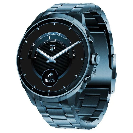 Titan Heritage Premium Smartwatch with All SS Design, 3.6 CM AMOLED Display, BT Calling, Advanced Chipset, Titan Health (90207QM01)