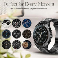 Titan Heritage Premium Smartwatch with All SS Design, 3.6 CM AMOLED Display, BT Calling, Advanced Chipset, Titan Health