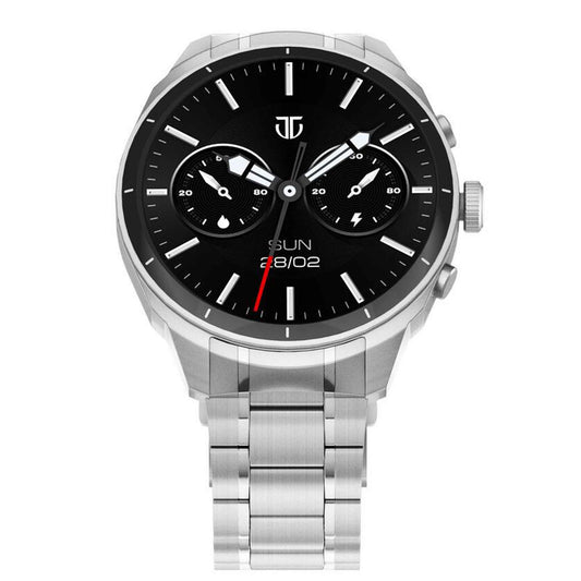 Titan Heritage Premium Smartwatch with All SS Design, 3.6 CM AMOLED Display, BT Calling, Advanced Chipset, Titan Health