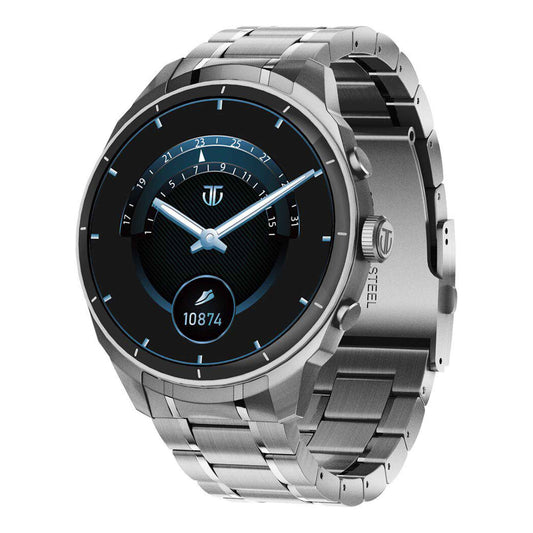 Titan Heritage Premium Smartwatch with All SS Design, 3.6 CM AMOLED Display, BT Calling, Advanced Chipset, Titan Health