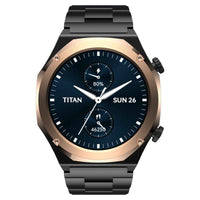 Titan Maestro Premium Metal Smartwatch with All SS construction, SingleSync BT Calling, Functional Crown