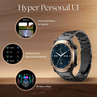 Titan Maestro Premium Metal Smartwatch with All SS construction, SingleSync BT Calling, Functional Crown