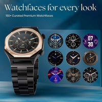 Titan Maestro Premium Metal Smartwatch with All SS construction, SingleSync BT Calling, Functional Crown