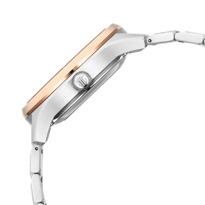 Titan Astral Concealed Automatic Analog with Silver White Dial Stainless Steel Strap Watch for Men