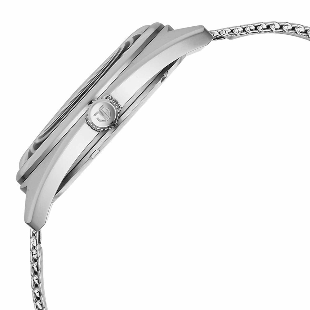 Titan Tonneau Analog with Date and Blue Dial Mesh Stainless Steel Strap Watch for Men