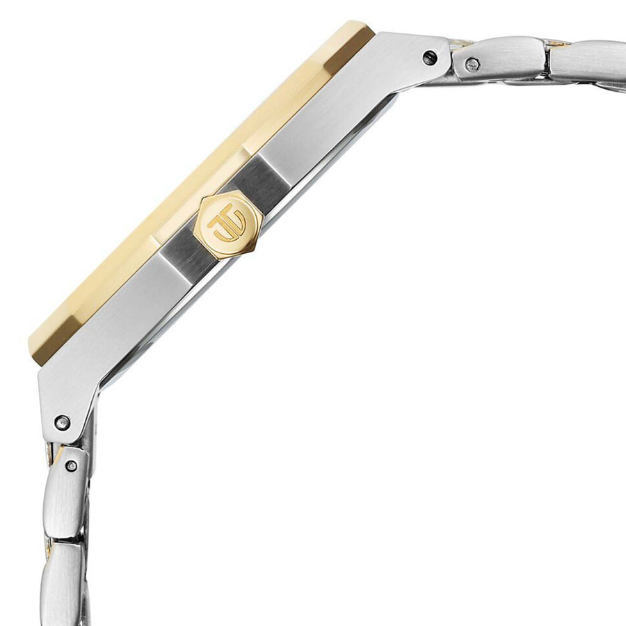 Titan Regalia Dodecagon Quartz Analog with Date Silver Dial Two Toned Stainless Steel Strap Watch For Men