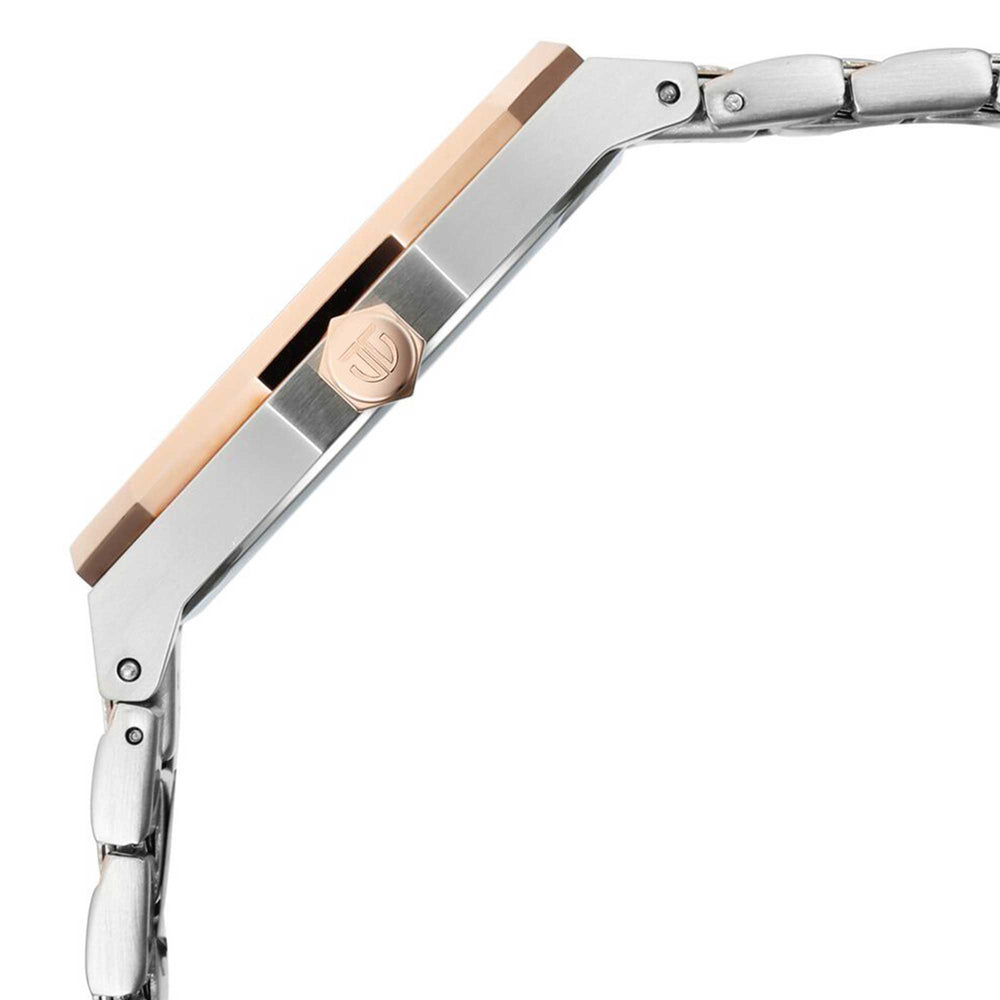 Titan Regalia Dodecagon Quartz Analog with Date Silver Dial Two Toned Stainless Steel Strap Watch For Men