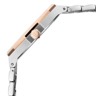 Titan Regalia Dodecagon Quartz Analog with Date Silver Dial Two Toned Stainless Steel Strap Watch For Men