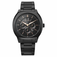Titan Regalia Arc Analog with Day Date Second Subdial and Black Dial Black Stainless Steel Strap Watch for Men