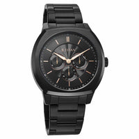 Titan Regalia Arc Analog with Day Date Second Subdial and Black Dial Black Stainless Steel Strap Watch for Men