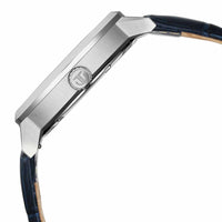 Titan Regalia Arc Analog with Day Date Second Subdial and Blue Dial Blue Leather Strap Watch for Men