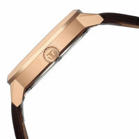 Titan Regalia Arc Analog with Day Date Second Subdial and Silver Dial Brown Leather Strap Watch for Men