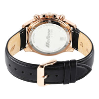 Titan Octane Black Dial Leather Strap Chronograph Watch for Men