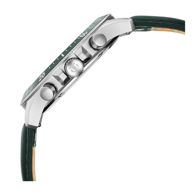 Titan Octane Green Dial Leather Strap Chronograph Watch for Men