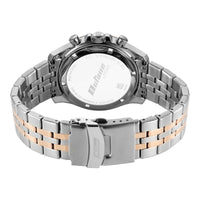 Titan Octane Black Dial Two Toned Stainless Steel Strap Chronograph Watch for Men