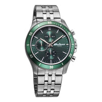 Titan Octane Green Dial Silver Stainless Steel Strap Chronograph Watch for Men