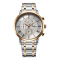 Titan Octane Silver Dial Two Toned Stainless Steel Strap Chronograph Watch for Men