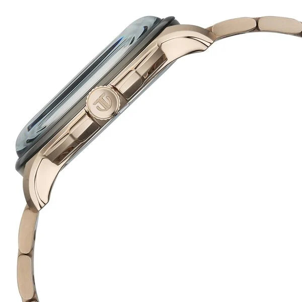 Titan Anthracite Dial Gold Stainless Steel Strap Multifunction Watch for Men