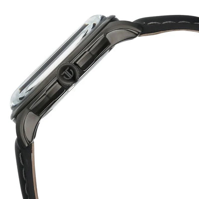 Titan Black Dial Leather Strap Multifunction Watch for Men