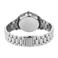 Titan Classique Blue Dial Silver Stainless Steel Strap Chronograph Watch for Men