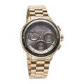 Titan Classique Anthracite Dial Gold Stainless Steel Strap Chronograph Watch for Men