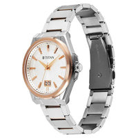 Titan Silver Dial Stainless Steel Strap Analog with Date Watch for Men