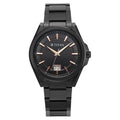 Titan Classique Big Date Analog with Black Dial Black Stainless Steel Strap Watch for Men