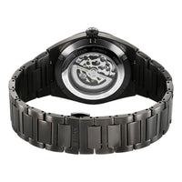 Titan Nexus Skeletal Automatic Analog with Gun Dial Gun Stainless Steel Strap Watch for Men