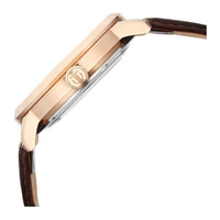 Titan Phoenix Skeletal Automatic Analog with Gun Dial Brown Leather Strap Watch for Men