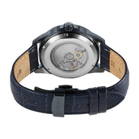 Titan Blue Dial Leather Strap Concealed Automatic Watch for Men