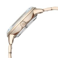 Titan White Dial Rose Gold Stainless Steel Strap Open Heart Automatic Watch for Men
