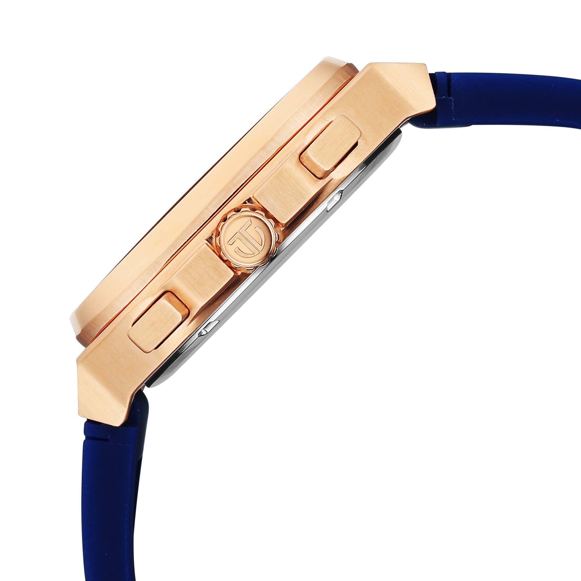 Titan Octane Blue Dial Silicone Strap Multifunction Watch for Men