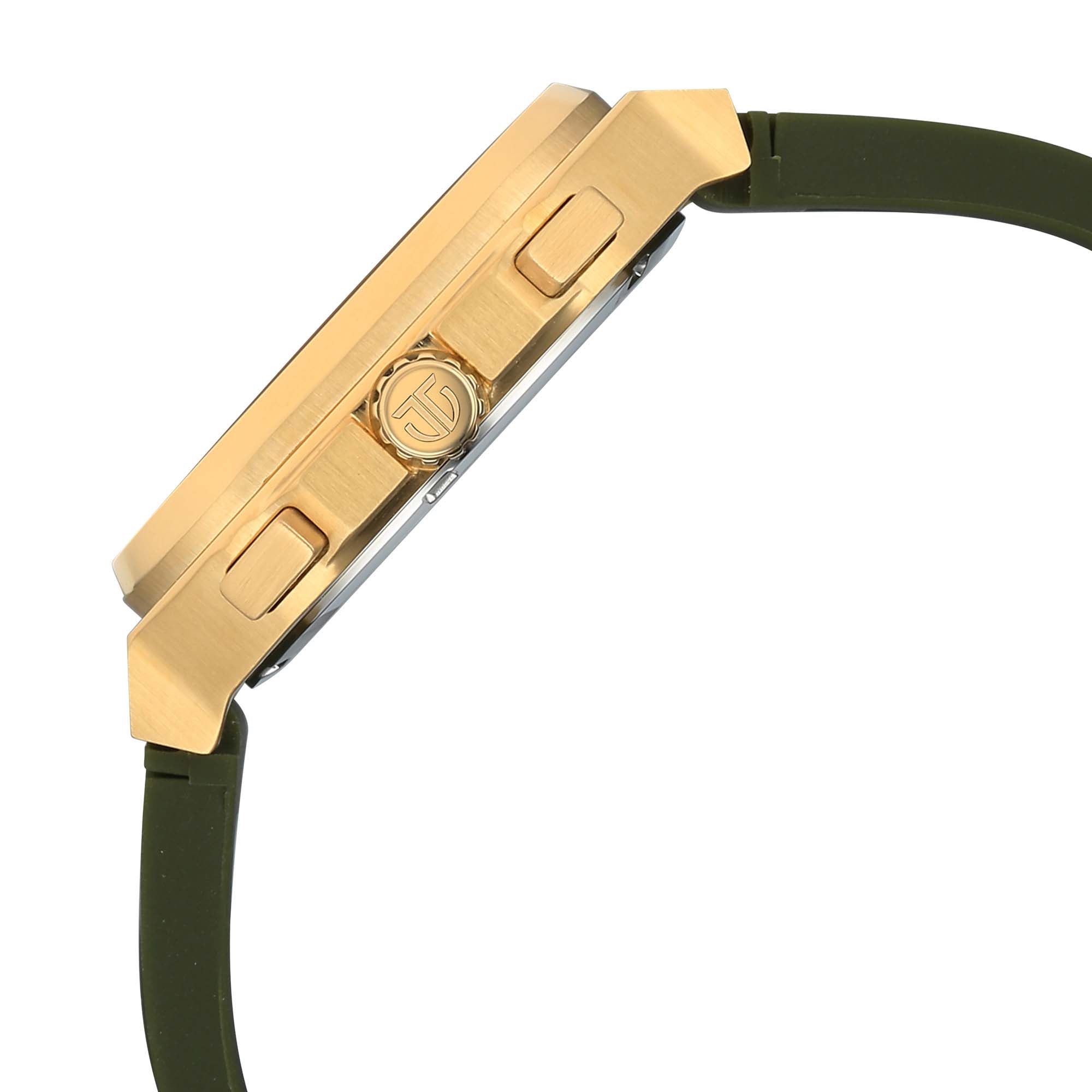 Titan Octane Green Dial Silicone Strap Multifunction Watch for Men