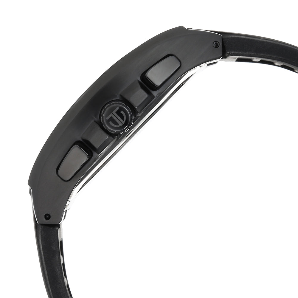 Titan Sport Black Dial Silicone Strap Multifunction Watch For Men