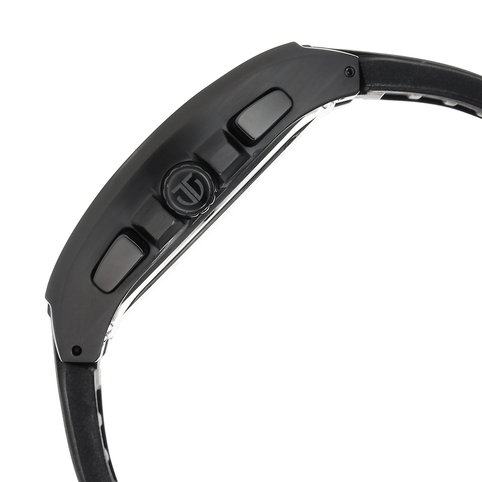 Titan Sport Black Dial Silicone Strap Multifunction Watch For Men