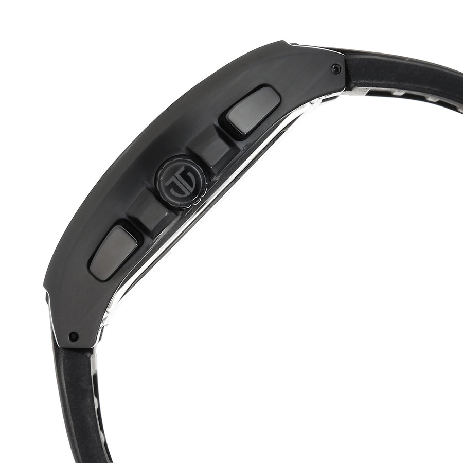 Titan Sport Black Dial Silicone Strap Multifunction Watch For Men