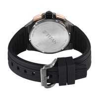 Titan Sport Grey Round Dial Black Silicone Strap Multifunction Watch For Men