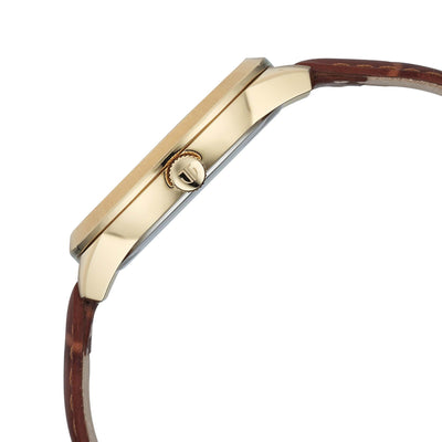 Titan White Square Dial Brown Leather Strap Analog with Date Watch for Men