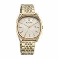 Titan Beige Square Dial Gold Stainless Steel Strap Analog with Date Watch for Men