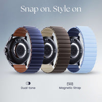 Titan Evoke Smartwatch 1.32" inch AMOLED Display with AOD, 1000 Nits, Functional Crown, Magnetic Strap, Metal Body