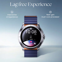 Titan Evoke Smartwatch 1.32" inch AMOLED Display with AOD, 1000 Nits, Functional Crown, Magnetic Strap, Metal Body