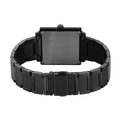 Titan Classique Grey Rectangle Dial Stainless Steel Strap Analog with Date Watch for Men