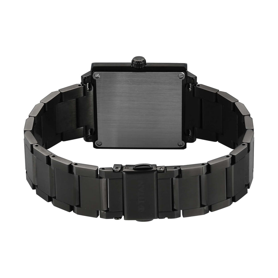 Titan Classique Grey Rectangle Dial Stainless Steel Strap Analog with Date Watch for Men