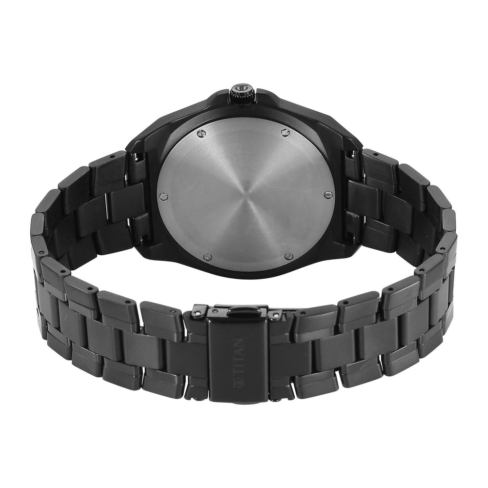 Titan Classique Grey Dial Titanium Strap Multifunctional Watch For Men