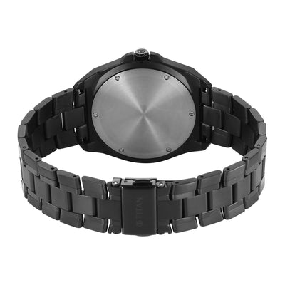 Titan Classique Grey Dial Titanium Strap Multifunctional Watch For Men