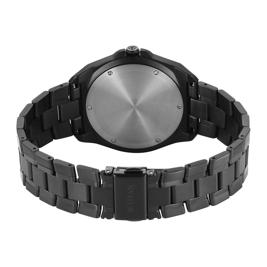 Titan Classique Grey Dial Titanium Strap Multifunctional Watch For Men