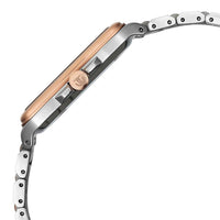 Titan Classique Silver Square Dial Two Toned Stainless Steel Strap Analog with Date Watch for Men